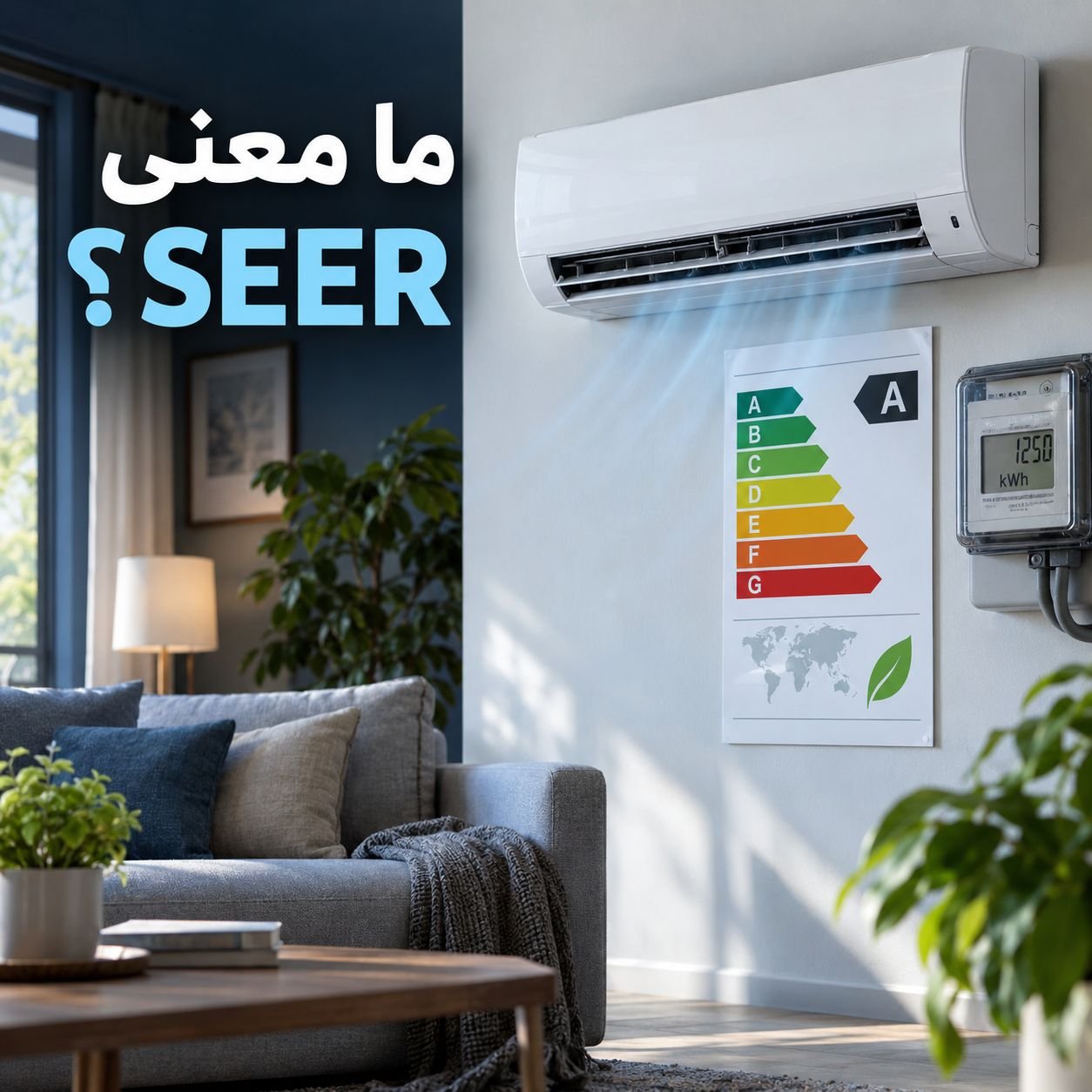 ما معنى SEER في المكيف؟ وكيف يؤثر معدل كفاءة الطاقة في استهلاك الكهرباء؟